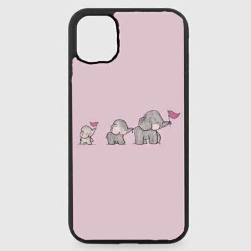 Pink Elephant Family Phone Case